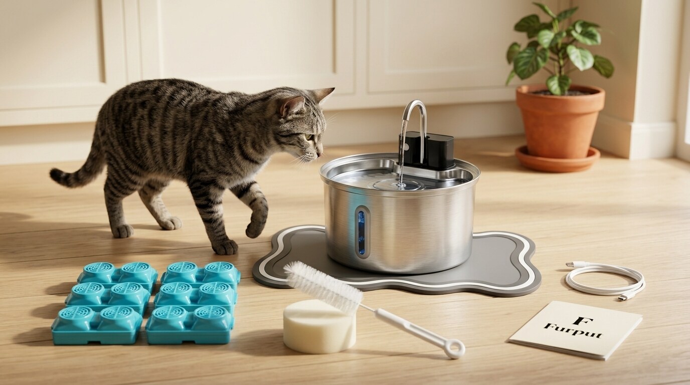 The Pet Fountain Care Set – 6 free bonuses